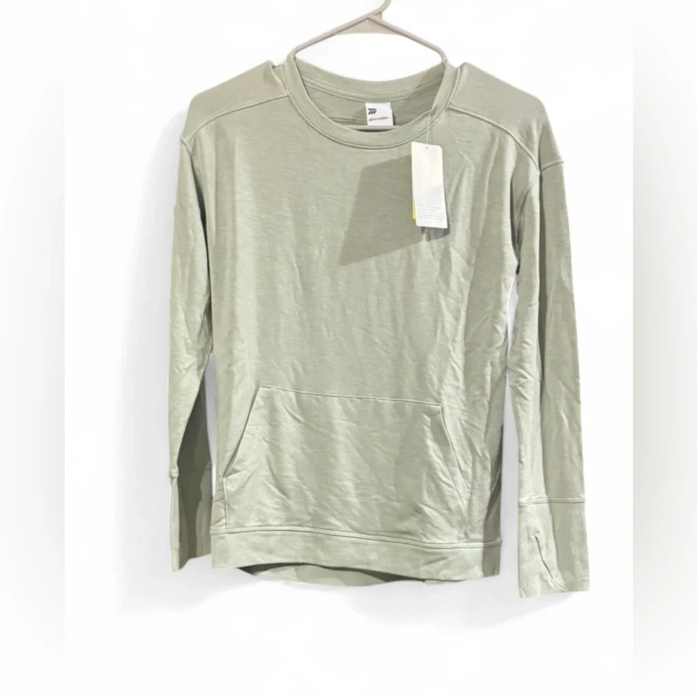 Size Large (10/12) All in Motion Olive Long Sleeve Top